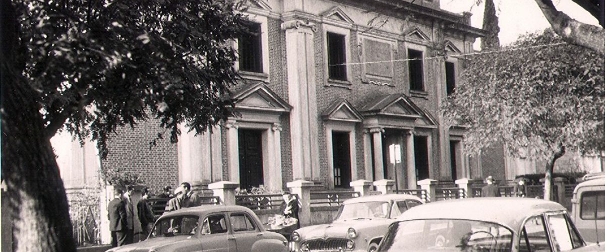 Front of the School - Pocitos 1950s
